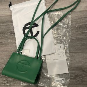 Leaf Green Telfar shopping bag